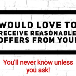 💥Just ask, all reasonable offers will be considered 💥